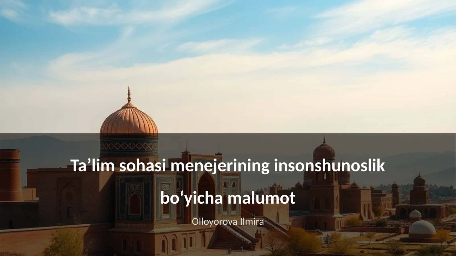 Insonshunoslik bo‘yicha taʼlim sohasi menejeri 1