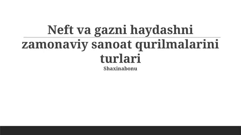 Atrof-muhitni muhofaza qilish uskunalari 1
