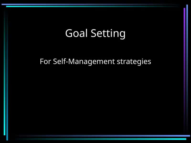 Goal Setting 1