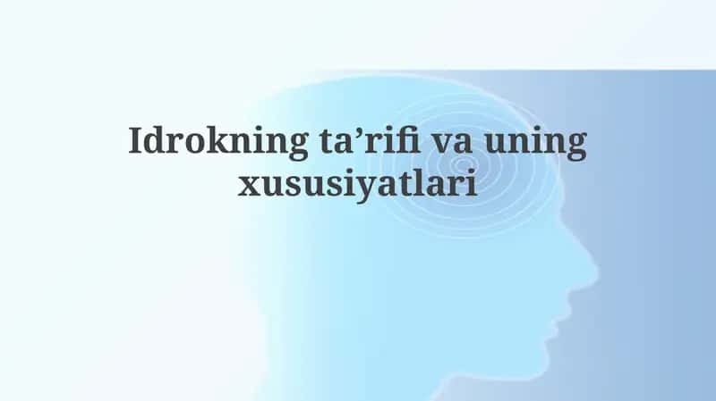 интеллектининг таърифи ва аҳамияти 1