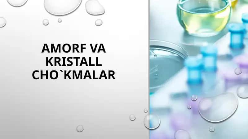 AMORF VA KRISTALL CHO`KMALAR 1