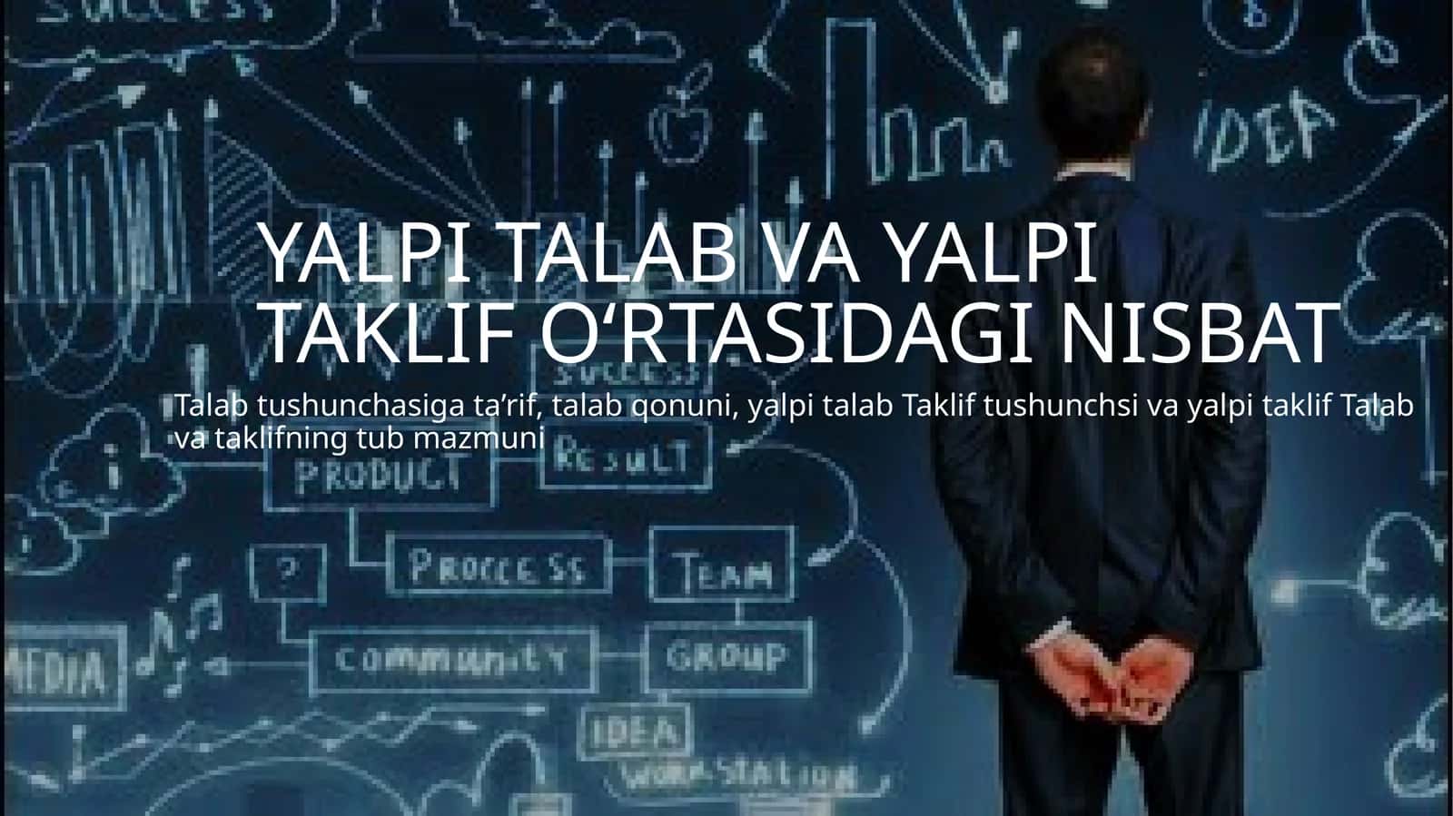 Talab va taklifning tub mazmuni 1