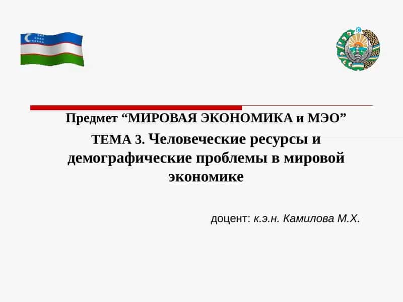 МИРОВАЯ ЭКОНОМИКА и МЭО 1