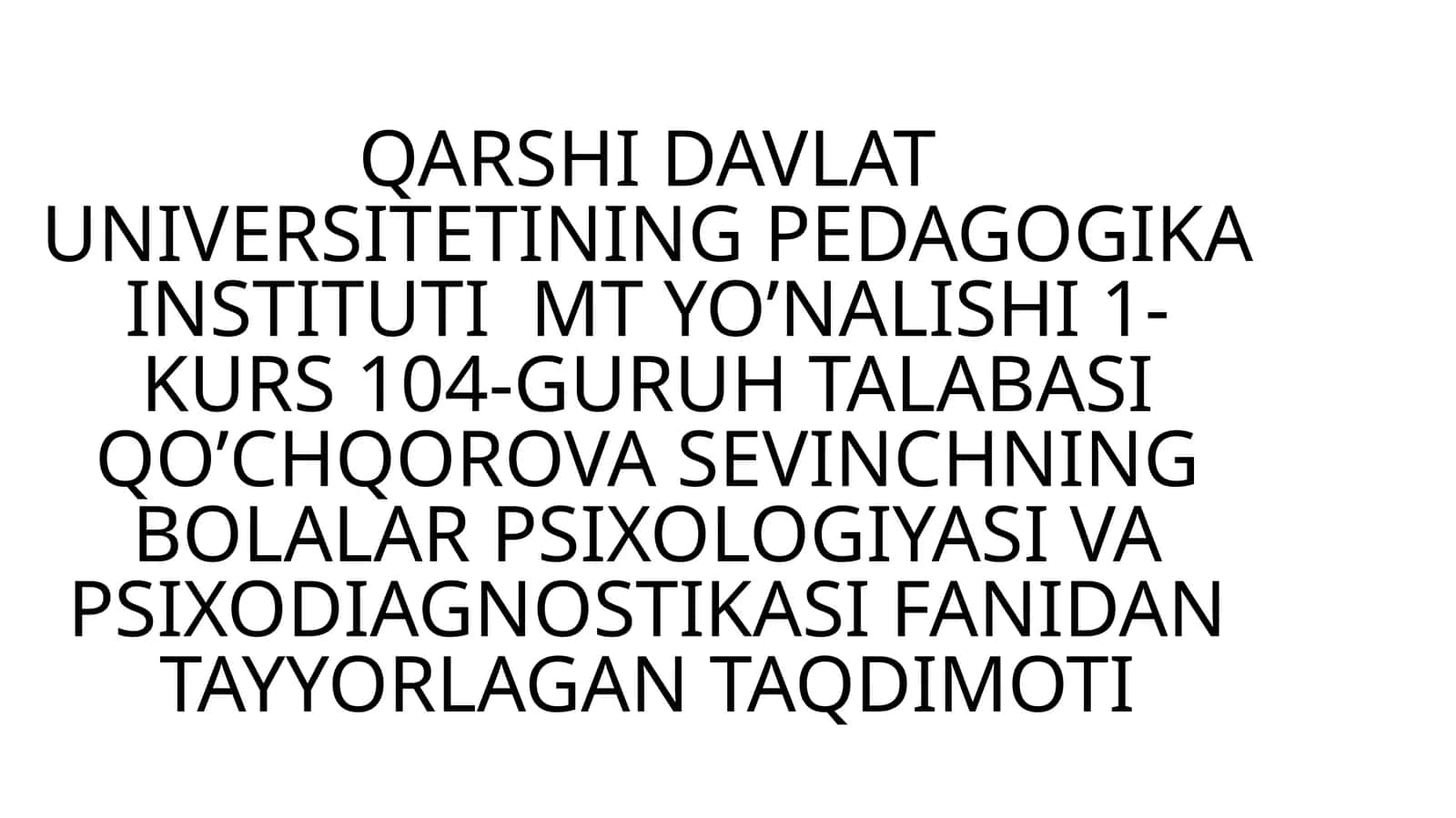 UCH YOSH INQIROZI 1