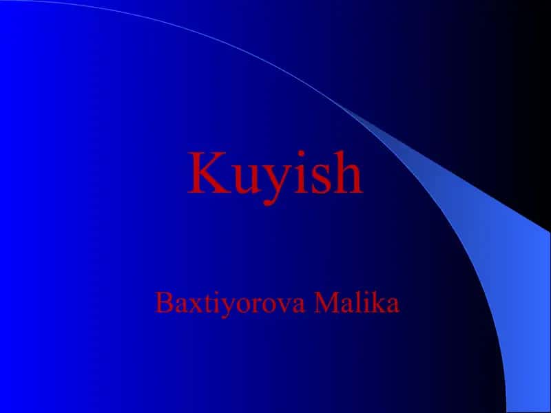 Baxtiyorova Malika 1