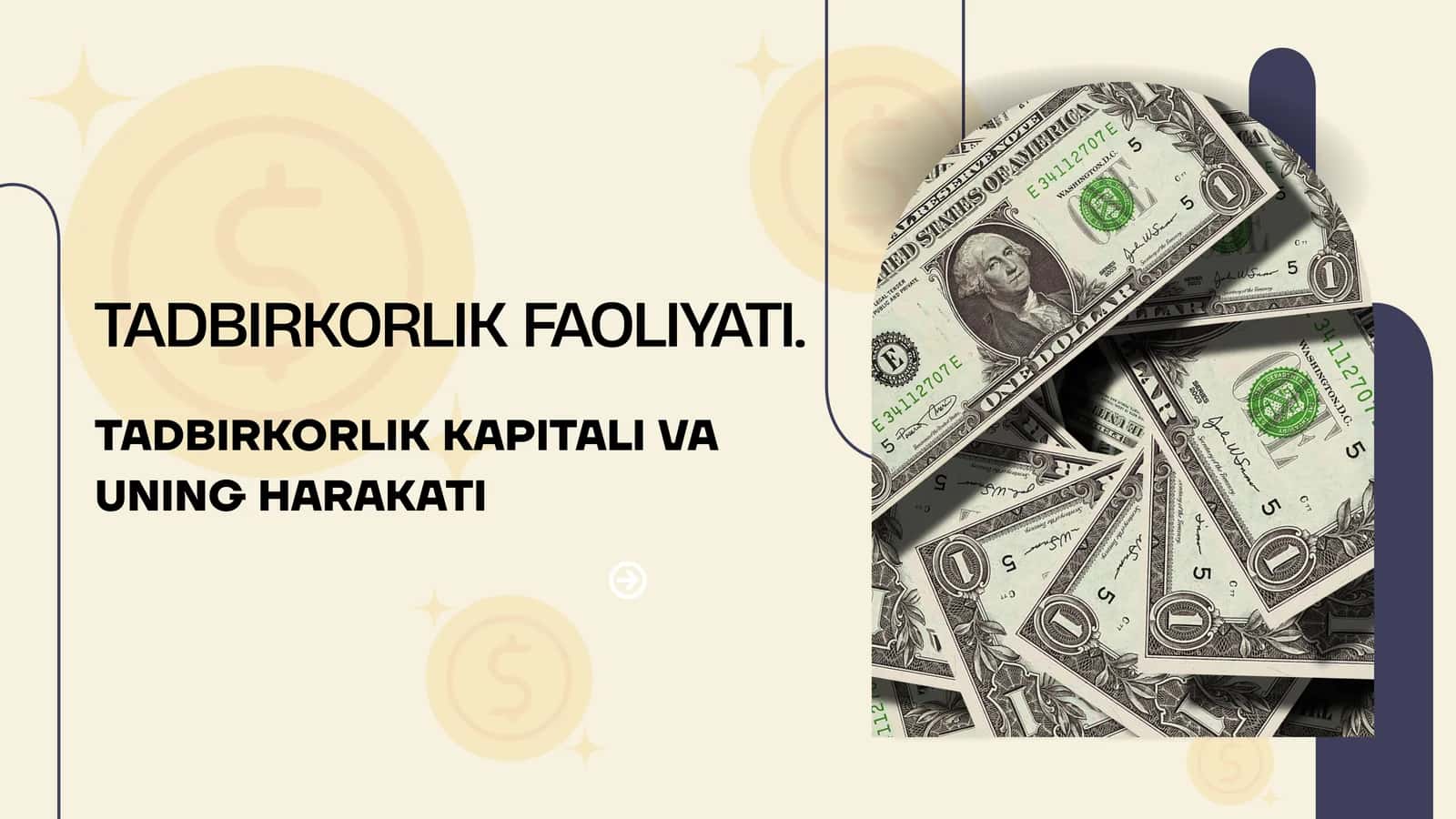 Tadbirkorlik kapitali va uning harakati 1