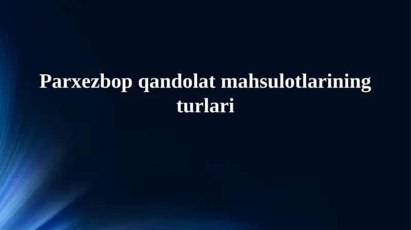 Shokolad mahsulotlari 1