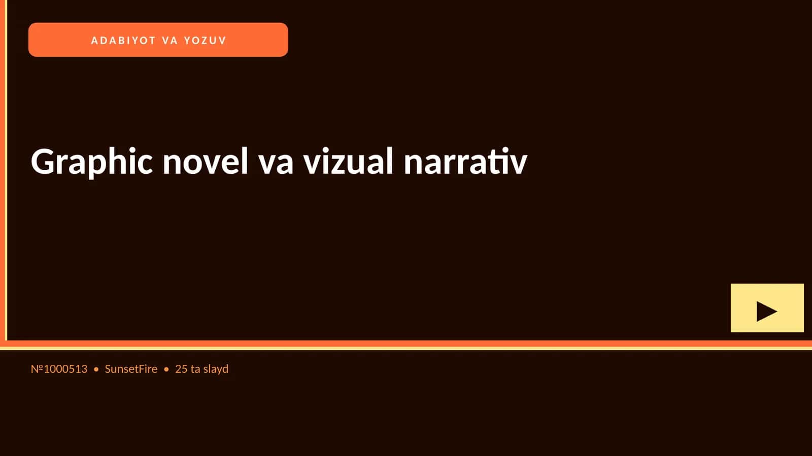 Graphic novel va vizual narrativ 1