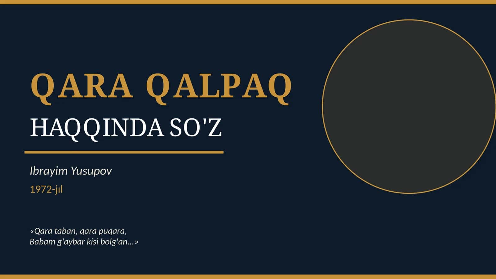 I.Yusupovtin Qaraqalpaq haqqinda soz poemasi 1