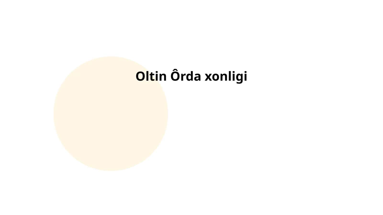 Oltin Ôrda Xonligi 1