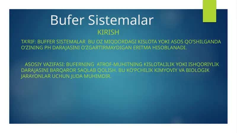 BuferSistemalar 1