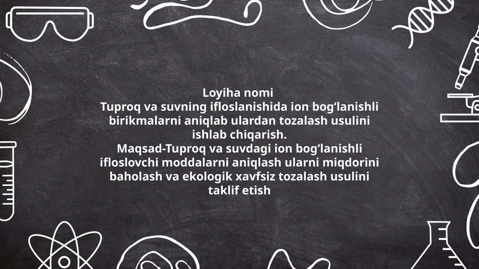 Turpoq va Suvdagi Ion Bog'lanishli Birikmalar 1