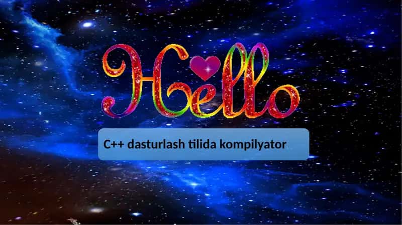 C++ dasturlash tilida kompilyator 1
