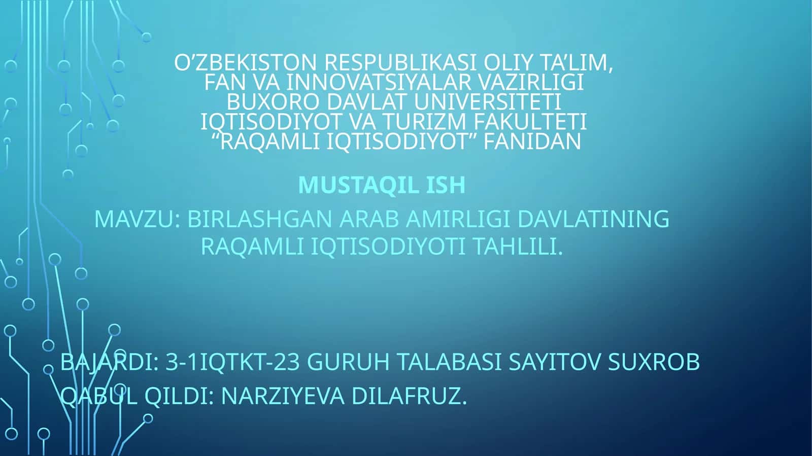 Raqamli iqtisodiyot tahlili 1