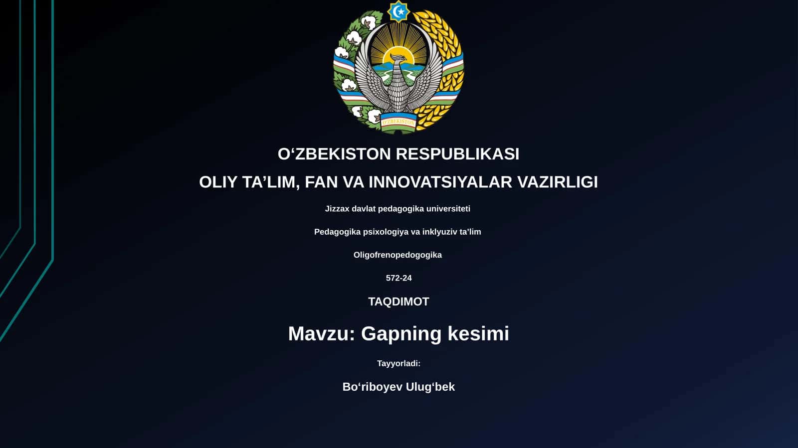 Gapning kesimi 1