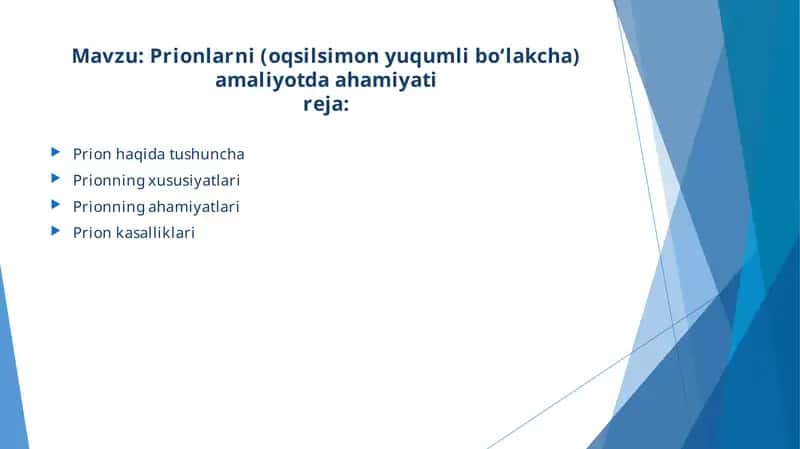 Prionlar to'g'risida hikmatli so'zlar 1