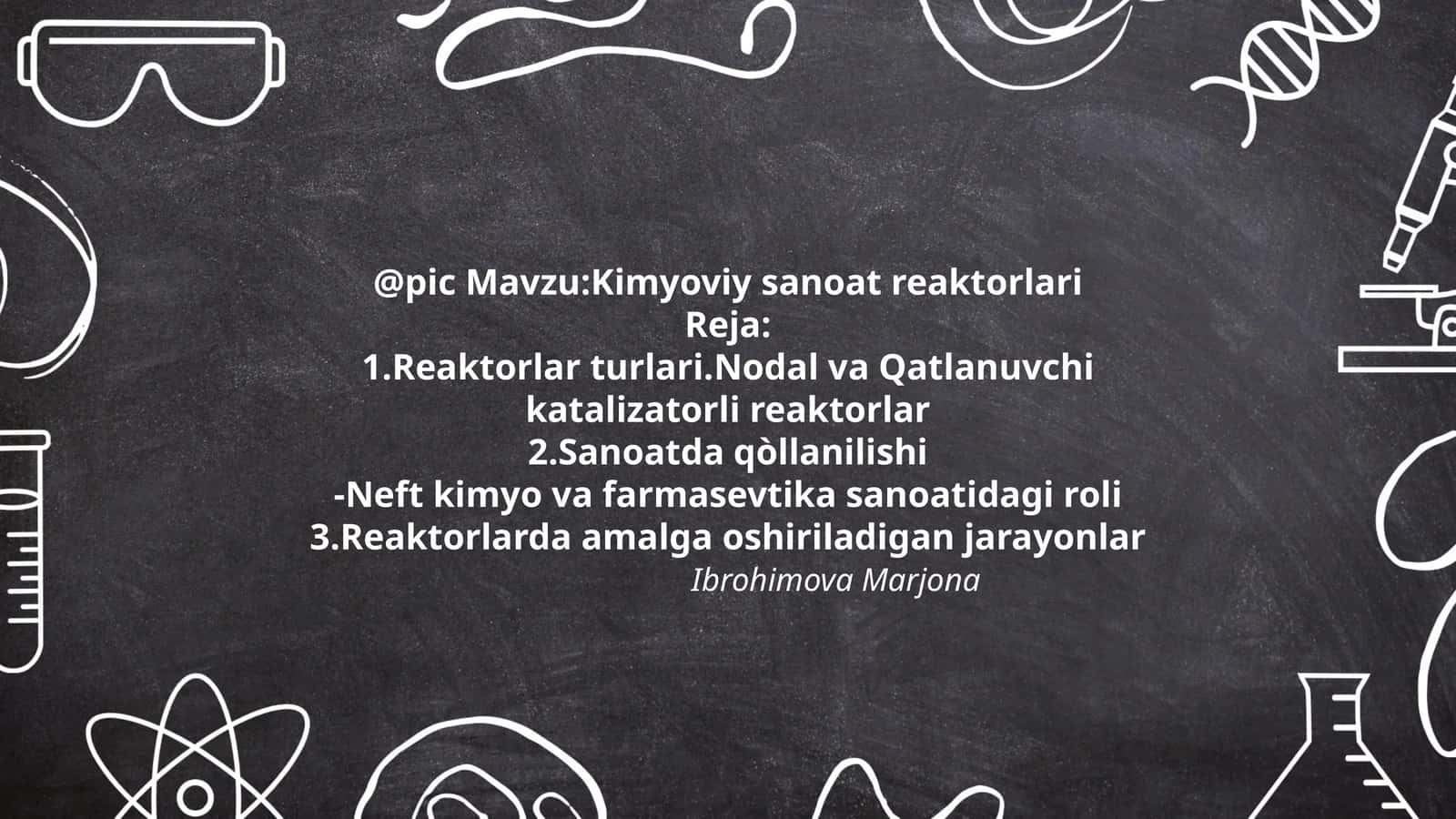 Kimyoviy sanoat reaktorlari 1