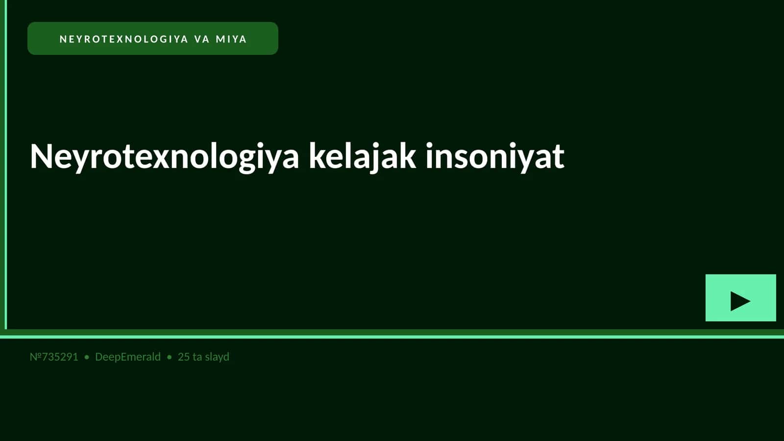 Neyrotexnologiya va Miya 1