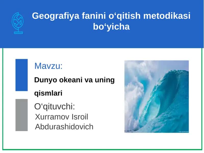 Dunyookeanivauning qismlari 1