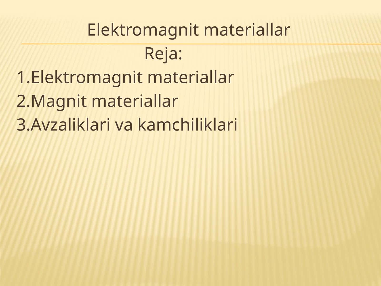 Elektromagnitmateriallar 1