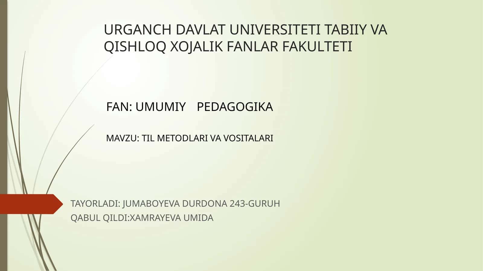 TIL METODLARI VA VOSITALARI 1