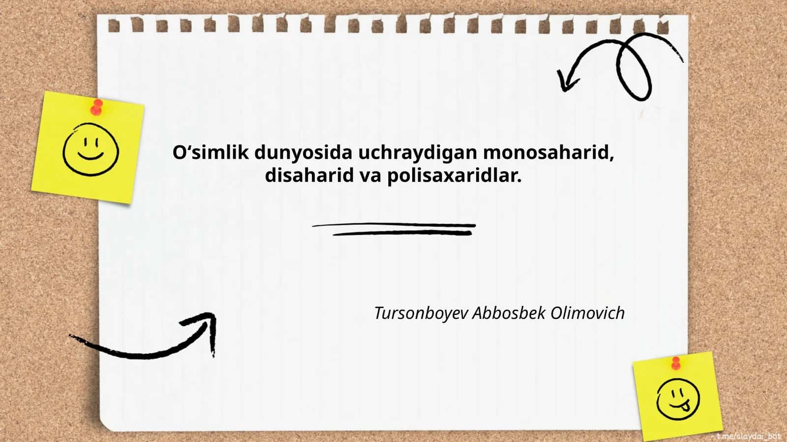 Monosaxaridlarning xususiyatlari 1