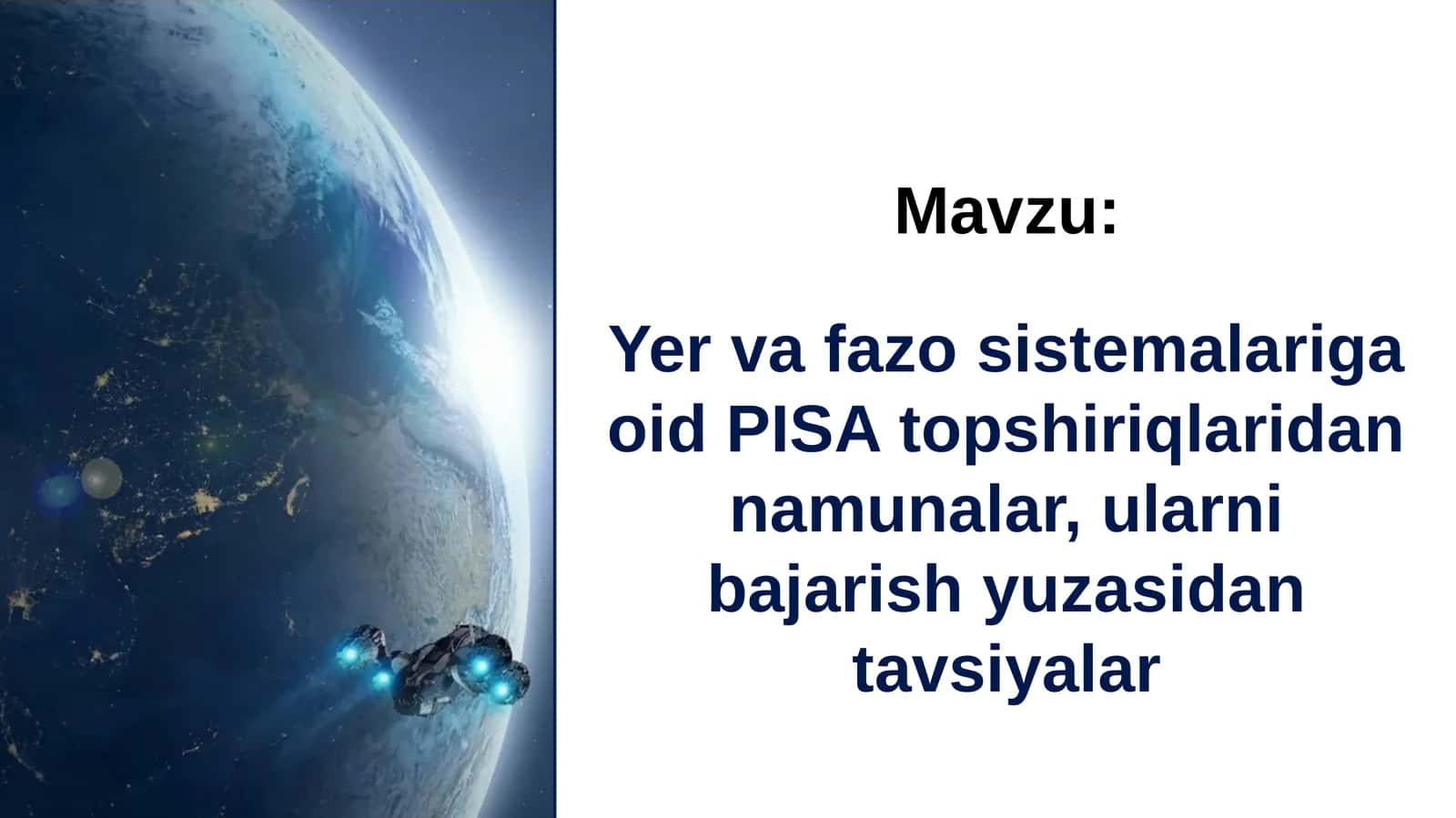 METEORITLAR VA KRATERLAR 1