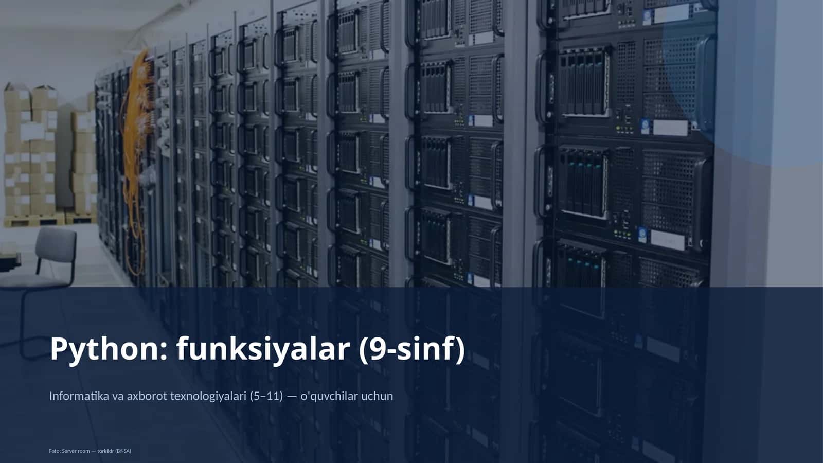 Python: funksiyalar (9-sinf) 1