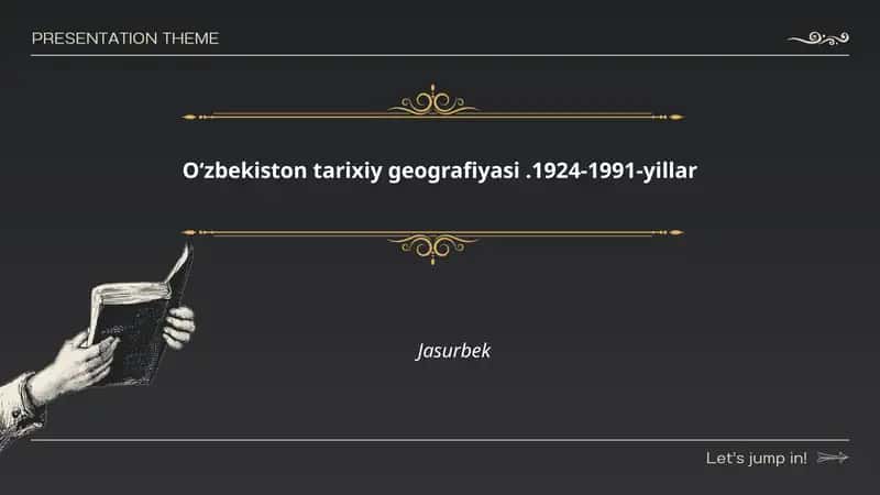 Oʻzbekiston tarixiy geografiyasi.1924-1991-yillar 1