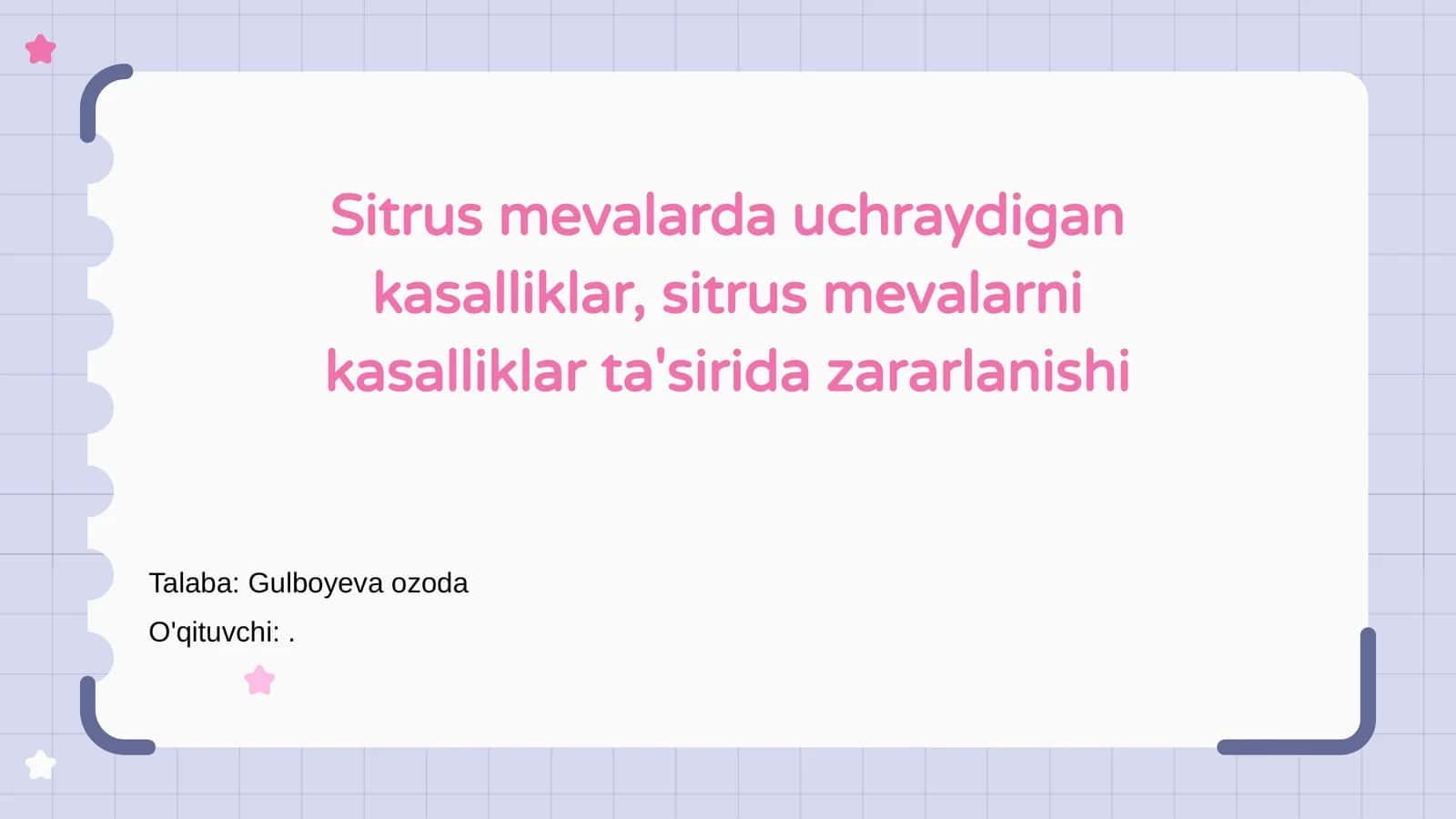 Sitrus mevalarining kasalliklari 1