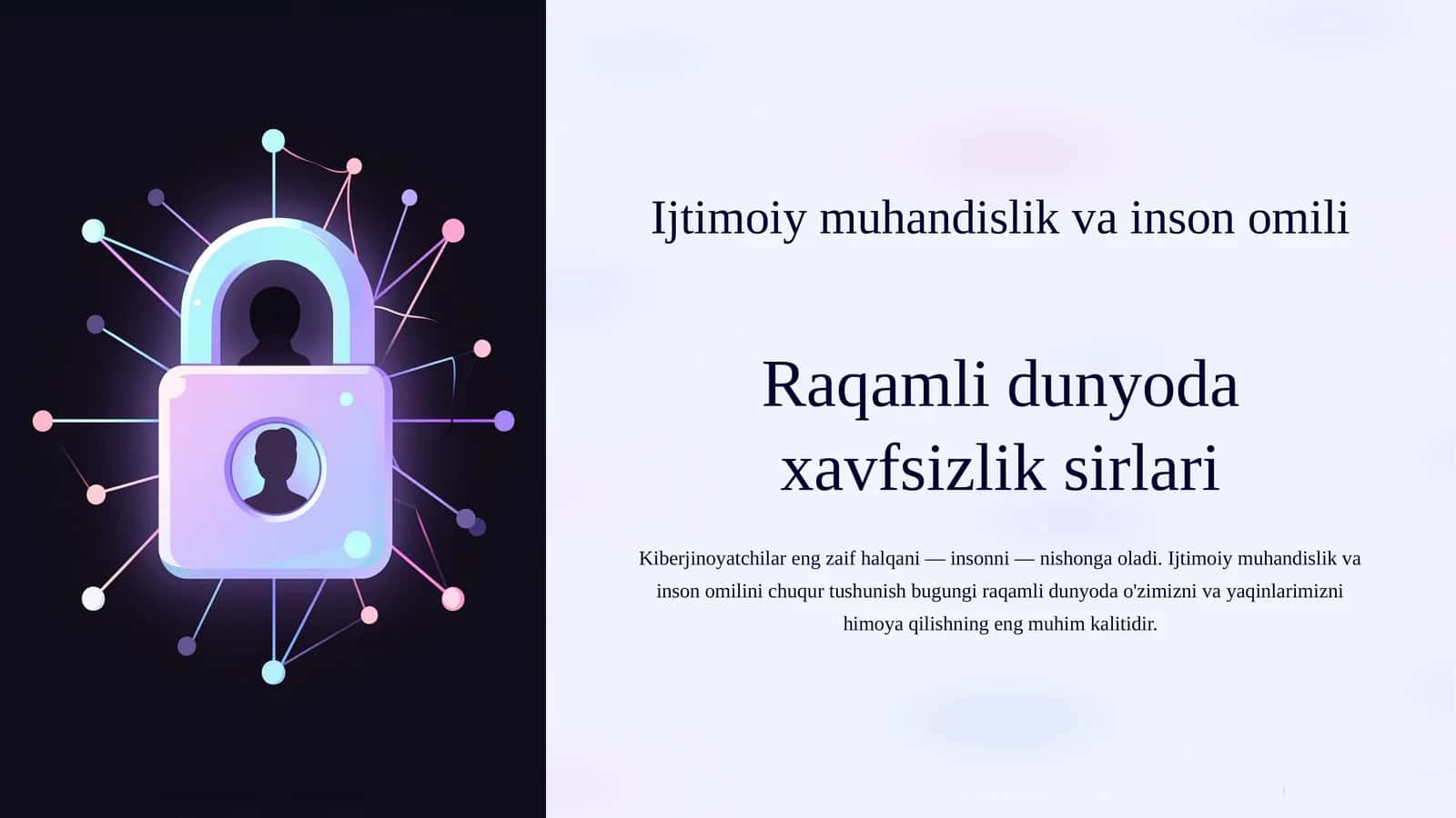 Ijtimoiy muhandislik va inson omili 1