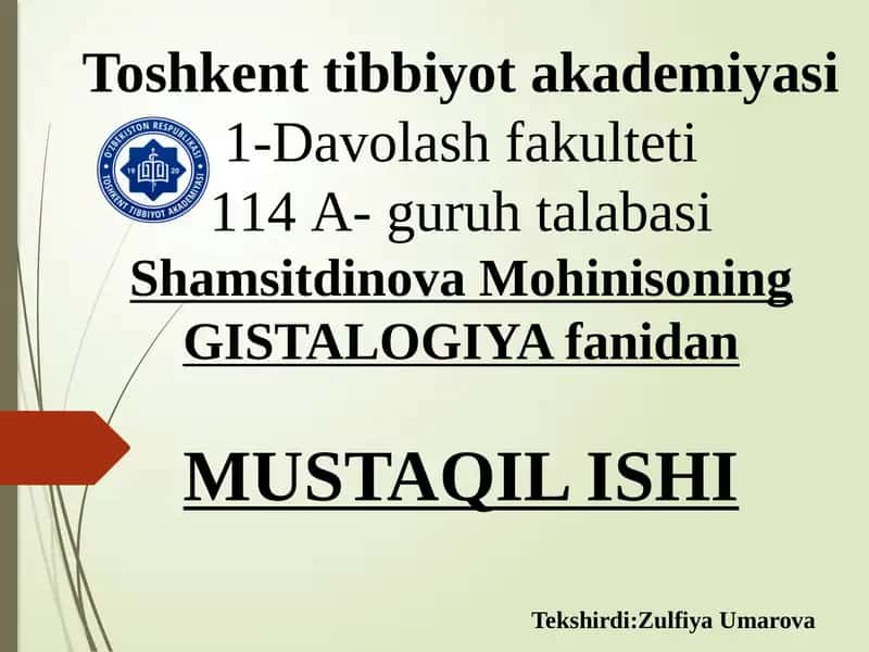 Timusdagi T-limfotsitlarning yetilish jarayoni 1