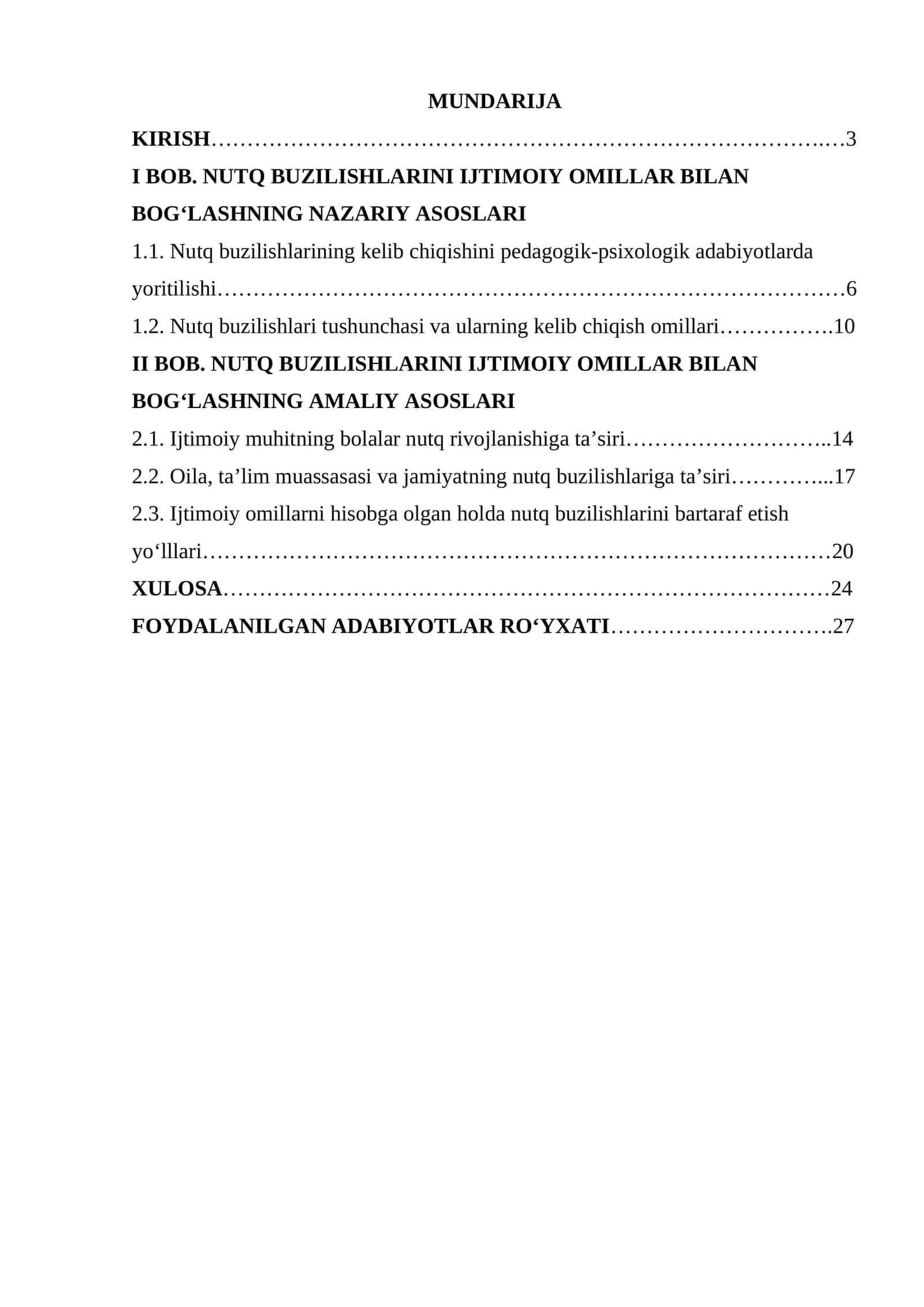 Nutq buzilishlarini ijtimoiy omillar bilan bogʻlash 1