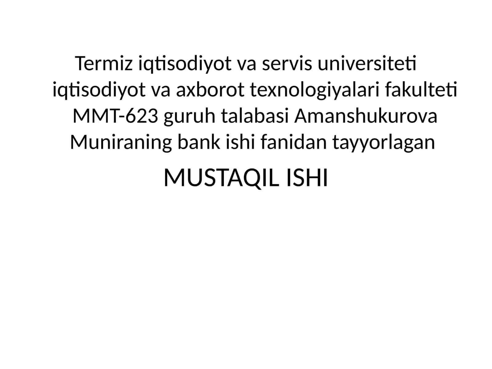 Tijorat banklarining valyuta operatsiyalari 1