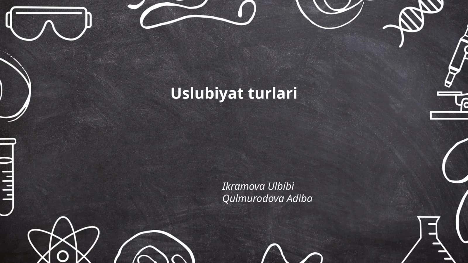 Badiiy uslub 1