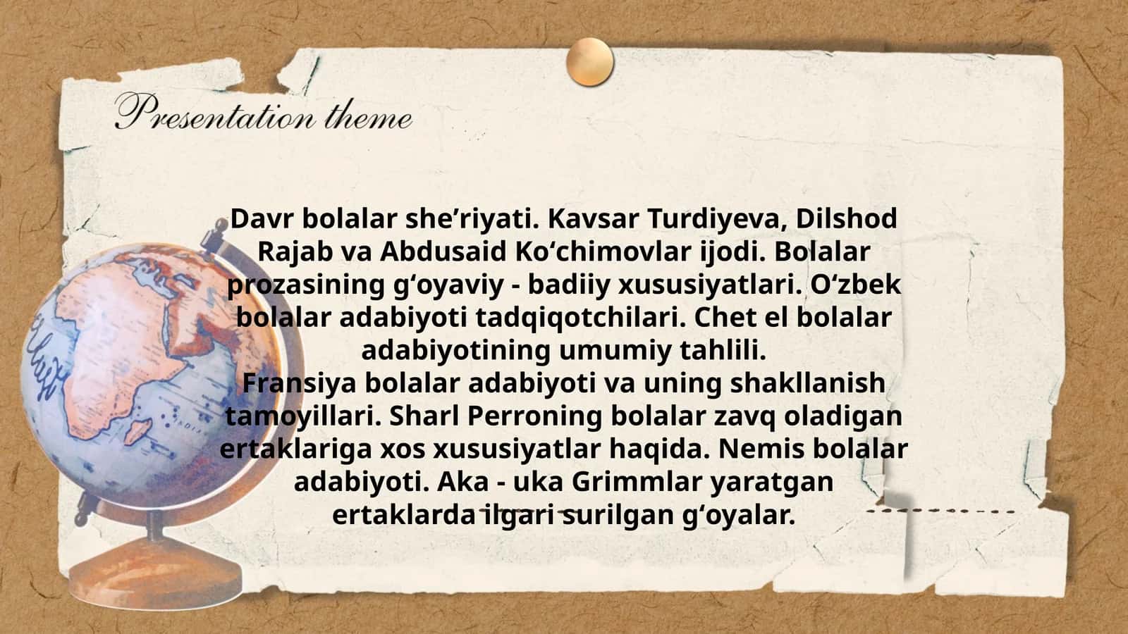 Bolalar prozasining gʻoyaviy - badiiy xususiyatlari 1