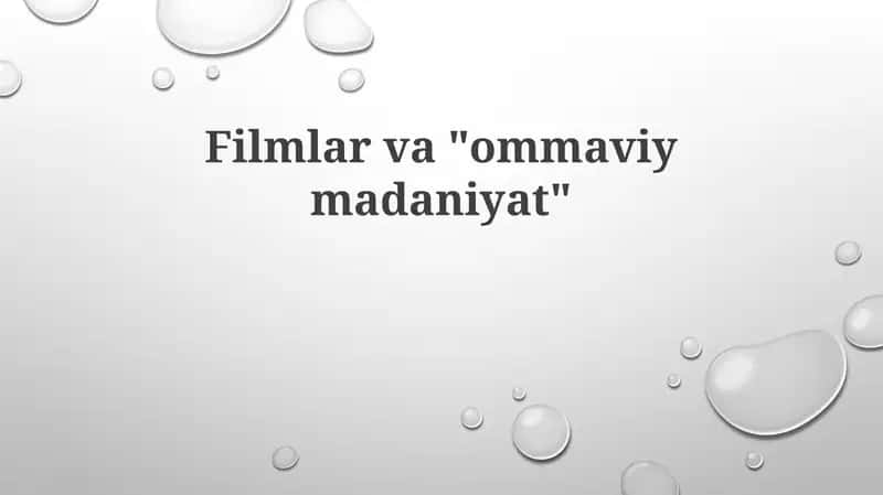 Kino va Ommaviy Madaniyat: Ta'rif va Tarix 1