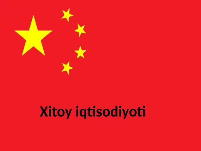 Xitoy iqtisodiyoti Statistikasi 1