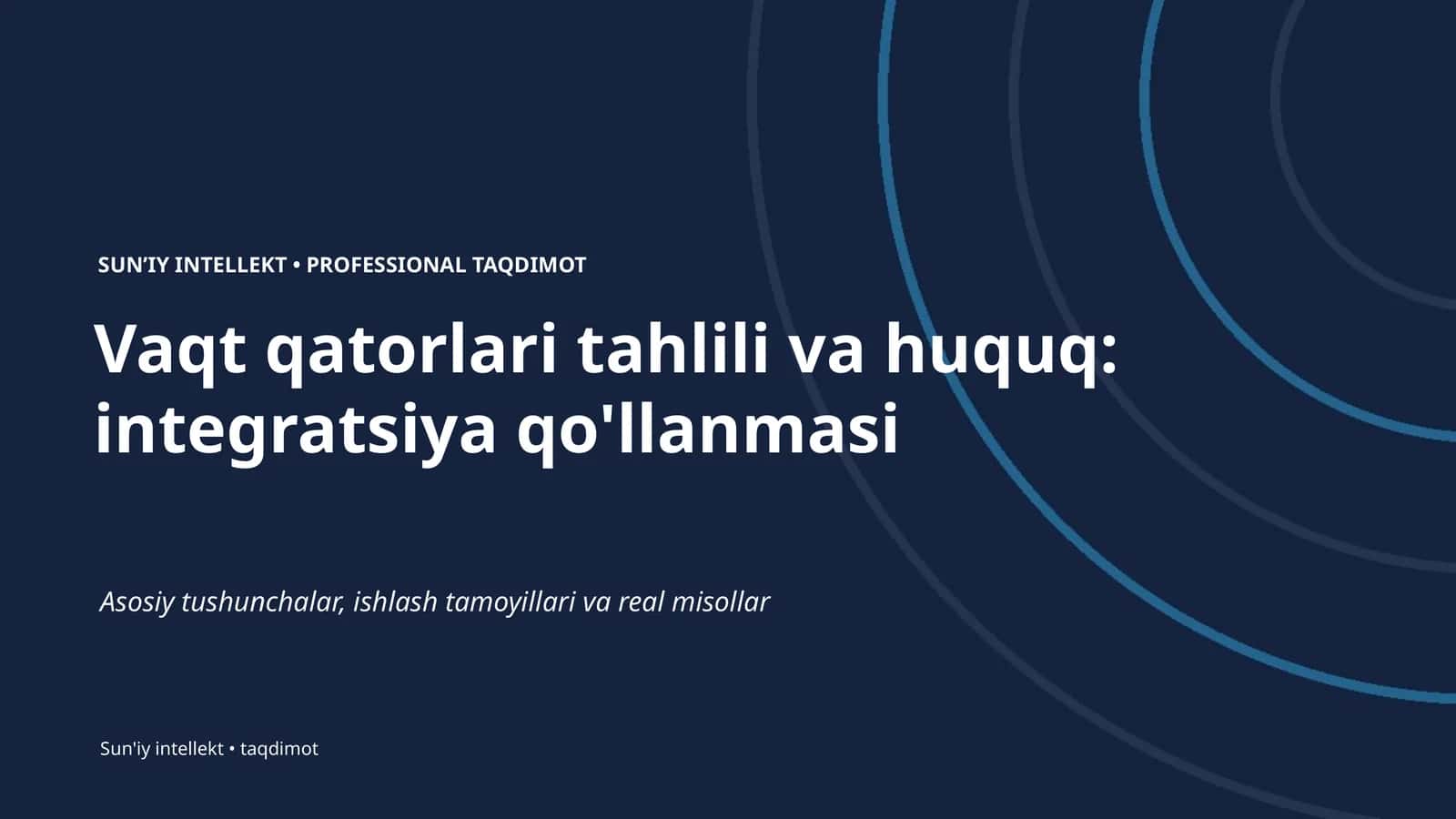 SUNʼIY INTELLEKT • PROFESSIONAL TAQDIMOT 1