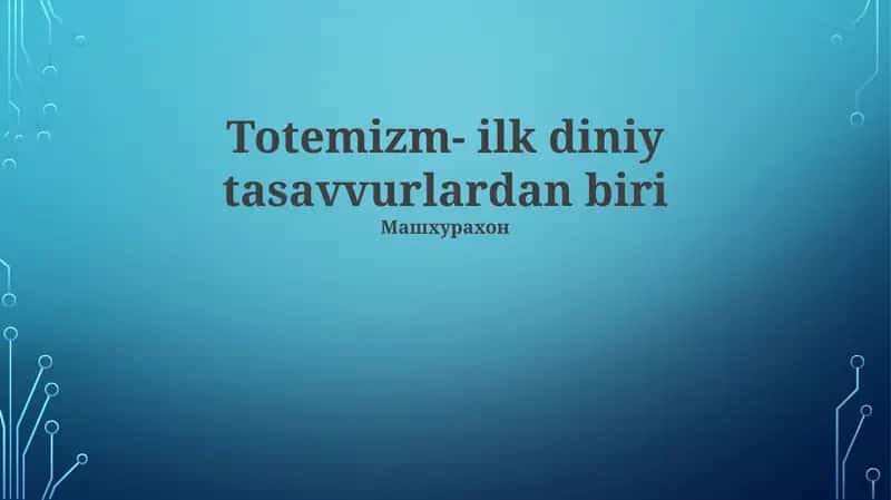 Totemizm 1
