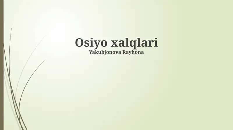 Ossеt madaniyati va urf-odatlari 1