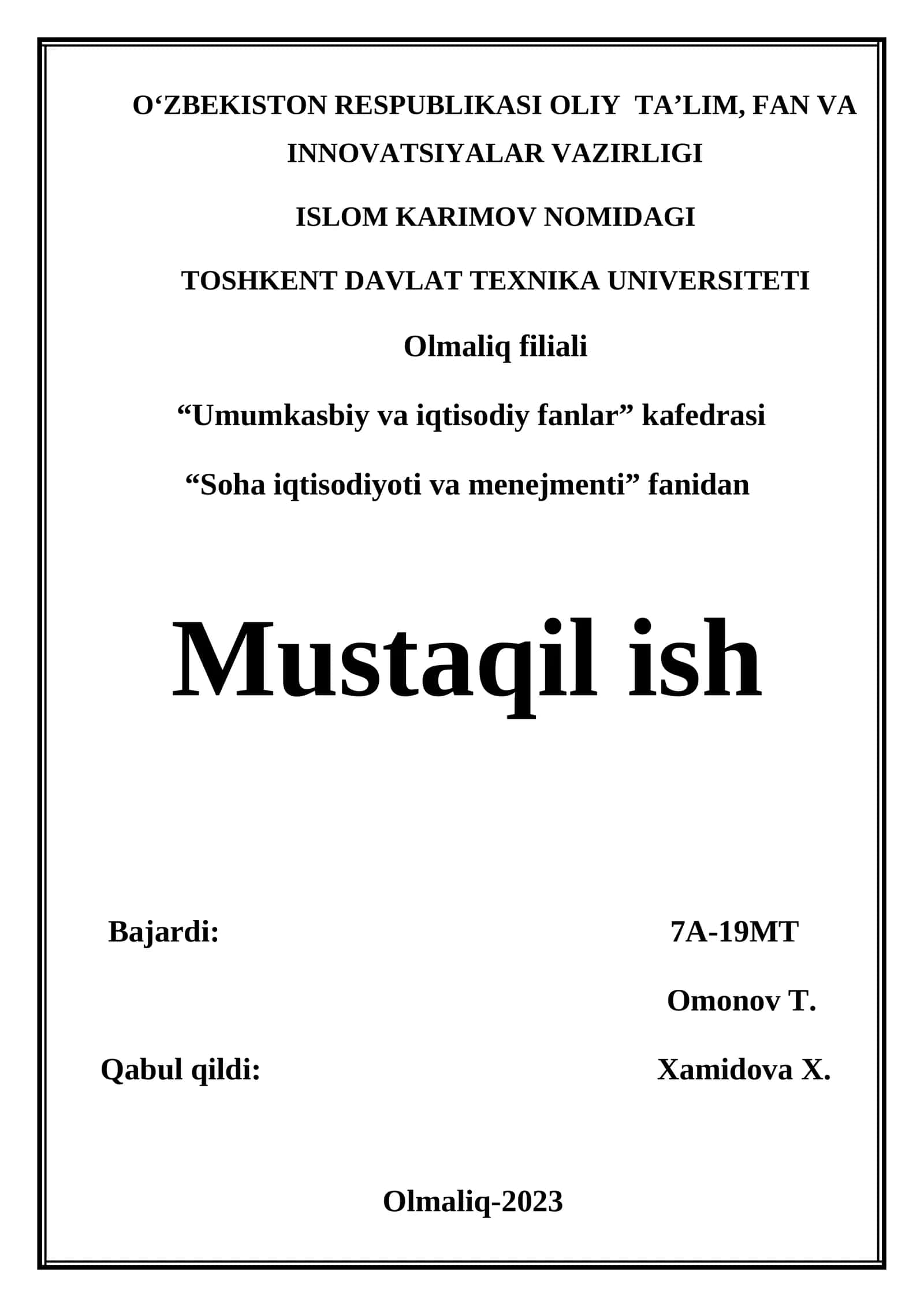 Sanoat korxonalarining moliyaviy ko’rsatkichlari 1