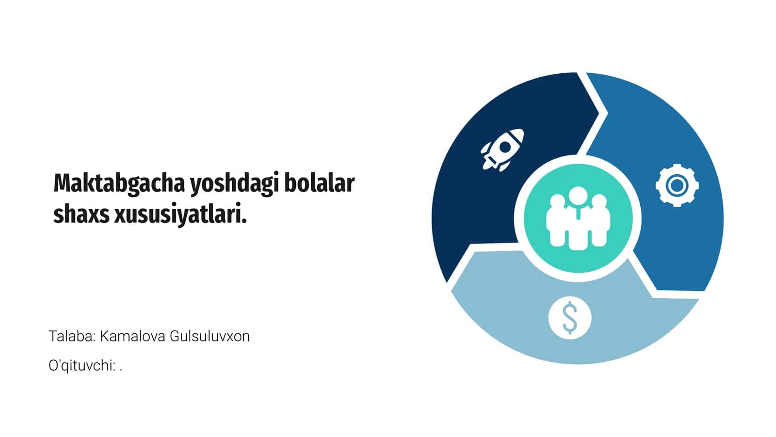 Maktabgacha yoshdagi bolalar shaxs xususiyatlari 1
