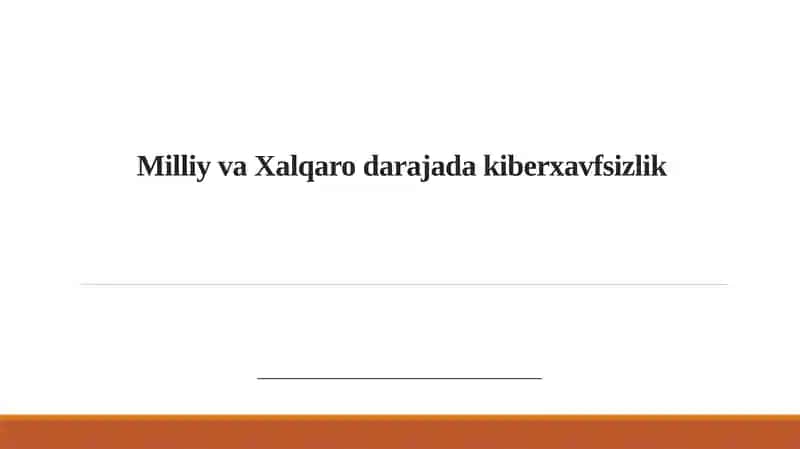 Kiberxavfsizlik
