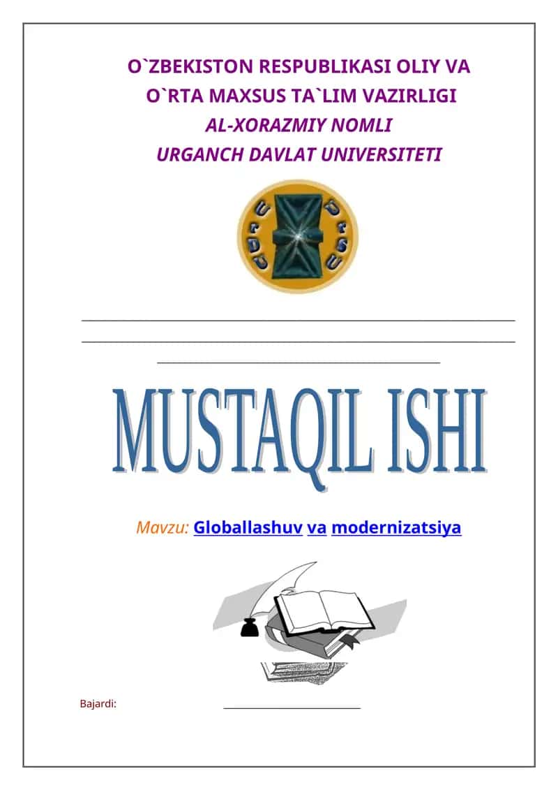 Globallashuv va modernizatsiya 1