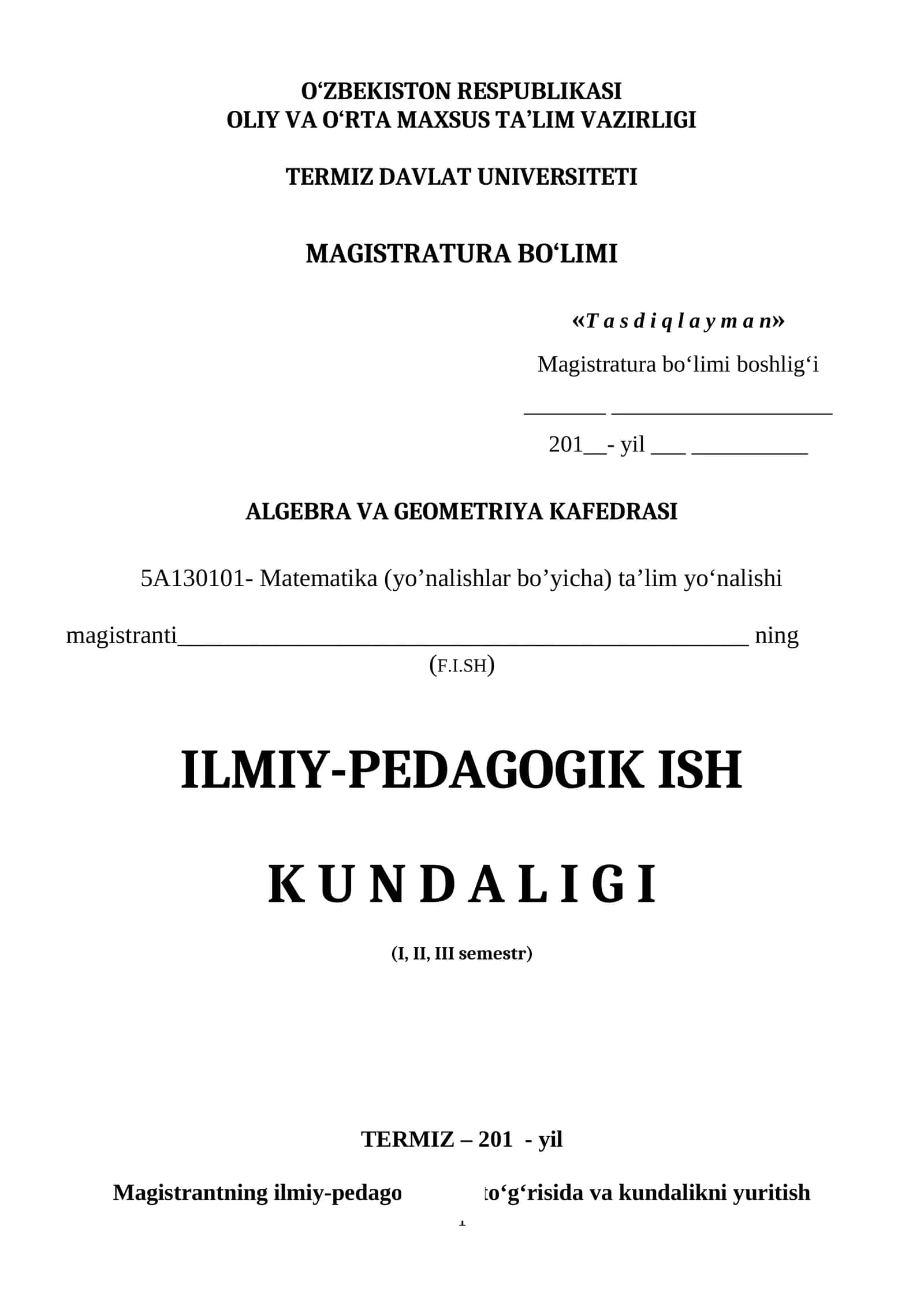 ILMIY-PEDAGOGIK ISH 1