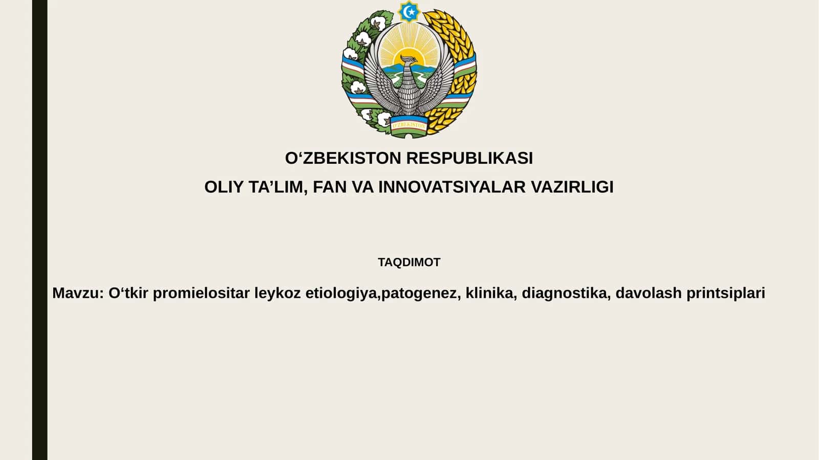 O'tkirpromielositar leykemiya 1