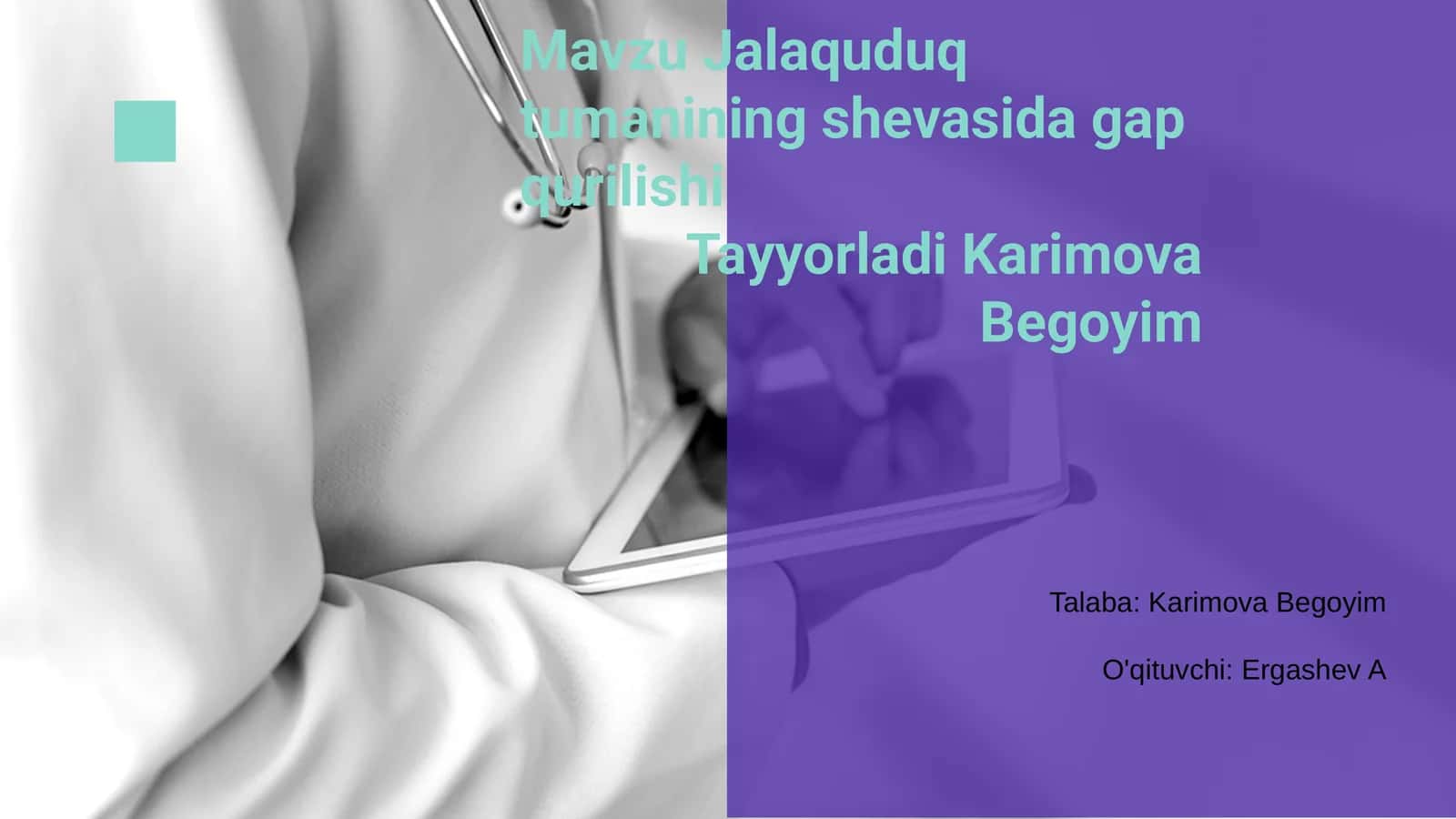 Jalaquduq tumanining shevasida gap qurilishi 1