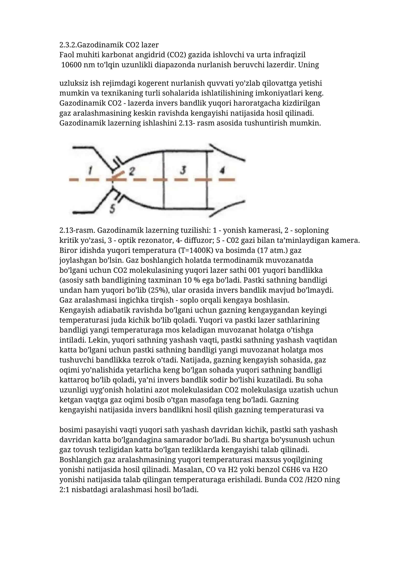 Gazodinamik CO2 lazer 1