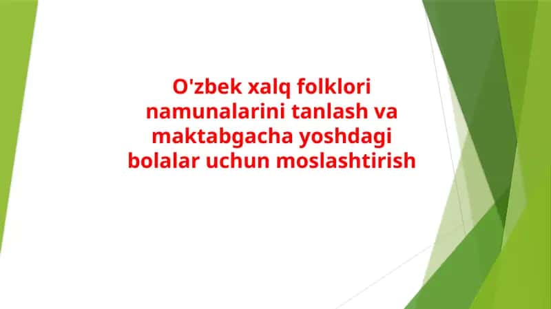 Bolalar qo‘shiqlari 1